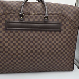 Louis Vuitton Brown Checkered Travel Bag